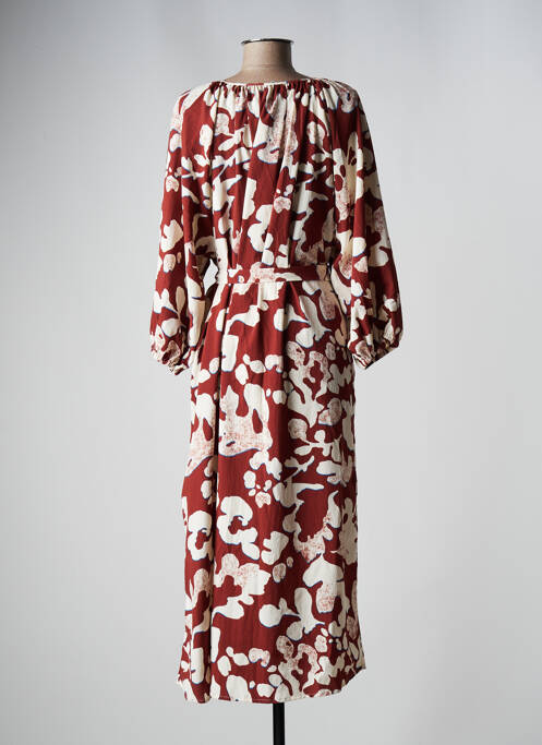 Robe longue marron PULZ JEANS pour femme