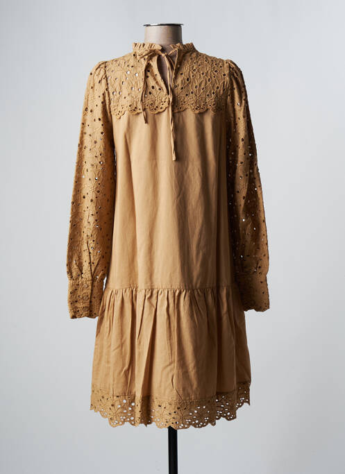 Robe mi-longue marron B.YOUNG pour femme