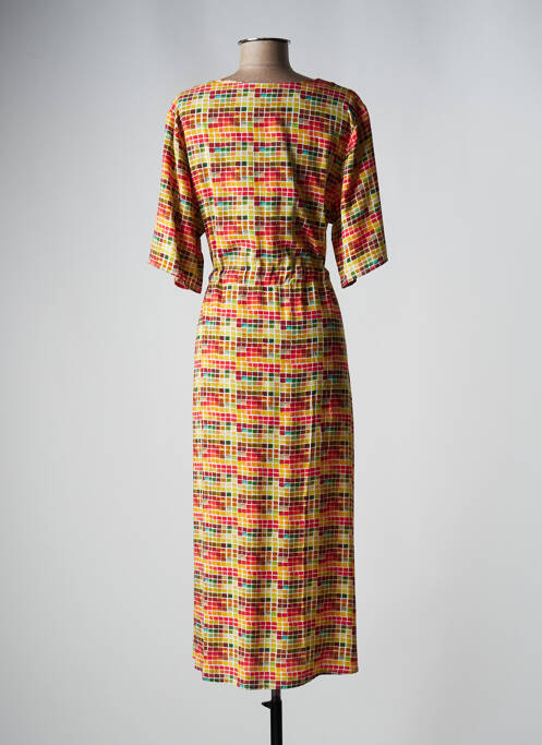 Robe mi-longue rouge VAN-DOS pour femme