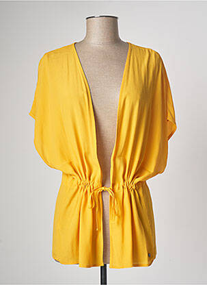 Veste casual coupe cintrée jaune SURKANA femme