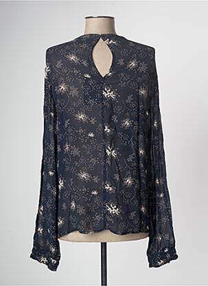 Blouse imprimé fleurs manches longues bleu SCHOOL RAG femme