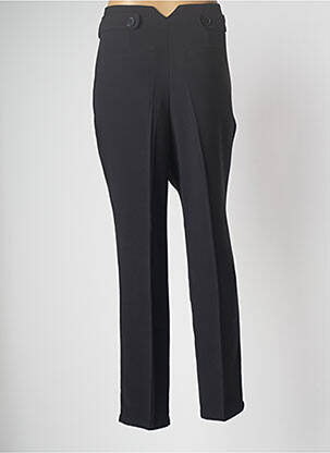 Pantalon droit tissage crêpe taille haute noir SCHOOL RAG femme