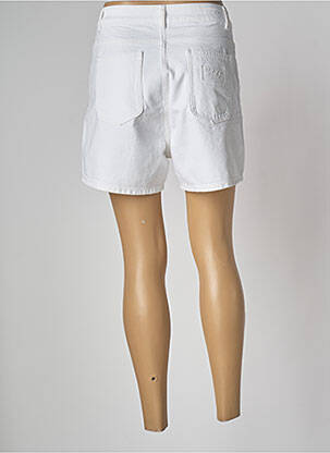 Short coupe droite taille haute blanc SCHOOL RAG femme