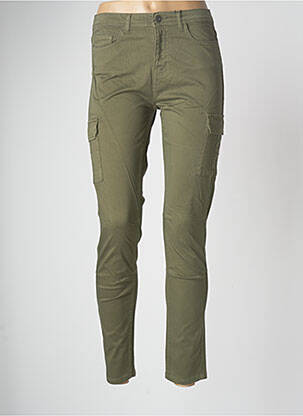 Pantalon cargo vert SCHOTT pour femme