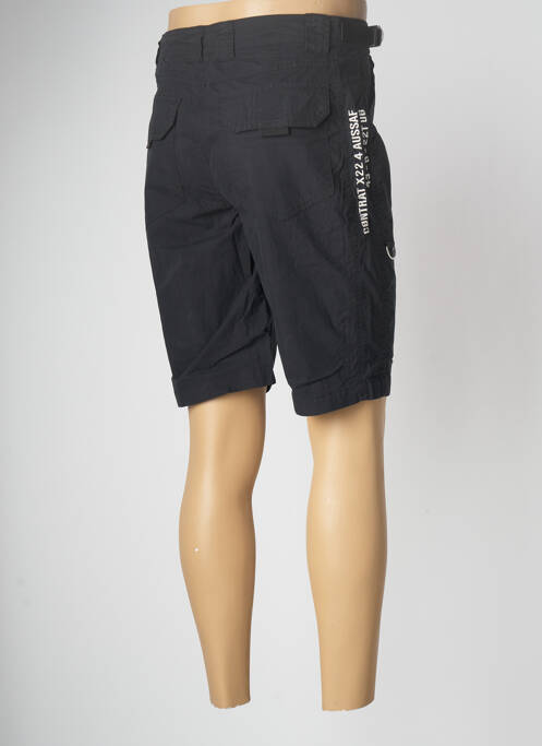 Bermuda noir SCHOTT pour homme