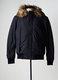 Blouson capuche bleu SCHOTT homme