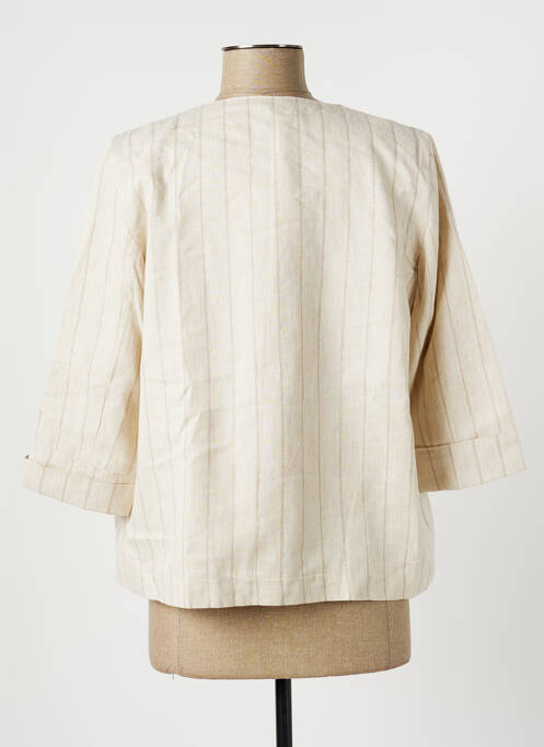 Veste casual beige LA FEE MARABOUTEE pour femme