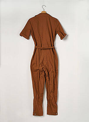 Combi-pantalon poches manches courtes marron LA FEE MARABOUTEE femme
