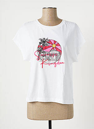 T-shirt blanc LA FEE MARABOUTEE pour femme