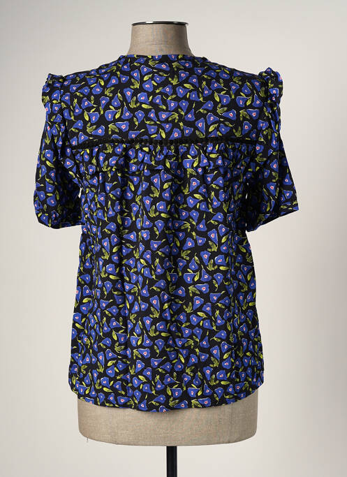 Blouse bleu LA FEE MARABOUTEE pour femme