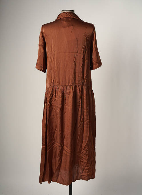 Robe longue marron LA FEE MARABOUTEE pour femme