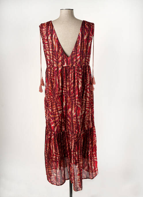 Robe longue rouge LA FEE MARABOUTEE pour femme