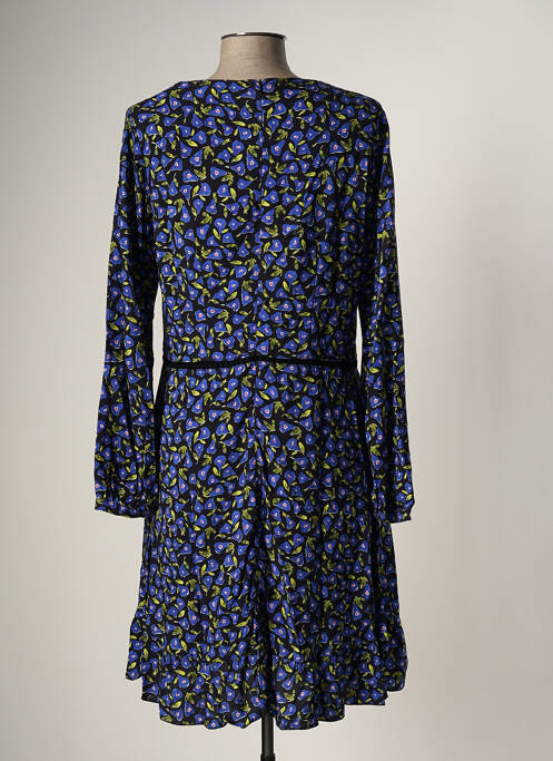 Robe mi-longue bleu LA FEE MARABOUTEE pour femme