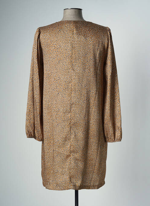 Robe mi-longue jaune LA FEE MARABOUTEE pour femme