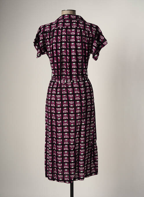 Robe mi-longue noir LA FEE MARABOUTEE pour femme