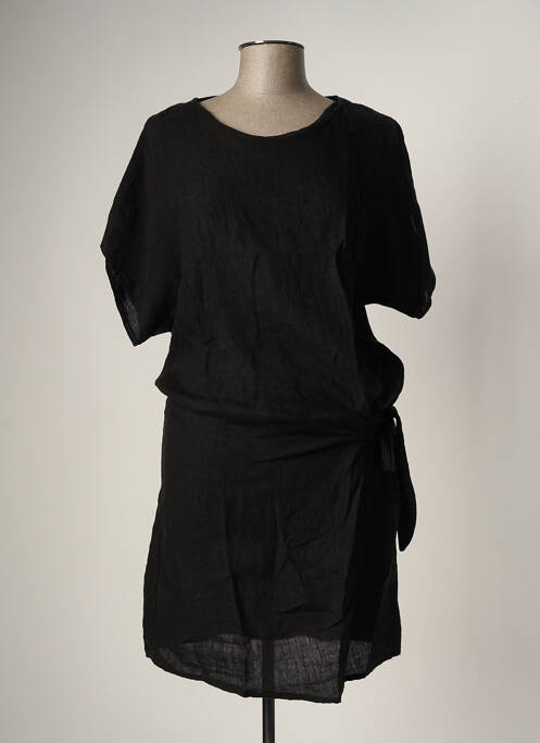 Robe mi-longue noir LA FEE MARABOUTEE pour femme