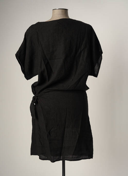 Robe mi-longue noir LA FEE MARABOUTEE pour femme