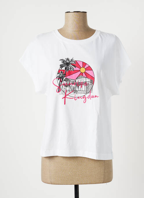T-shirt blanc LA FEE MARABOUTEE pour femme
