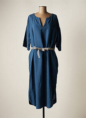 Robe mi-longue bleu RIVER WOODS pour femme