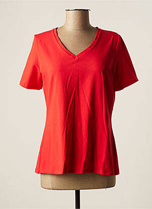 T-shirt rouge LEO & UGO pour femme