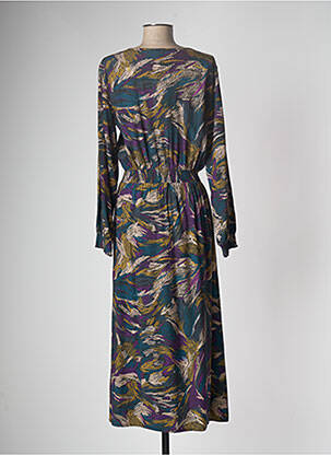 Robe longue manches longues manches longues vert DES PETITS HAUTS femme