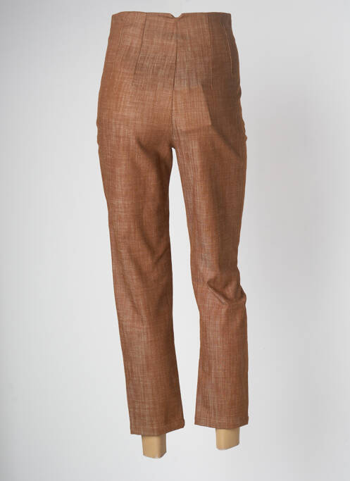 Pantalon 7/8 marron LE STREGHE pour femme