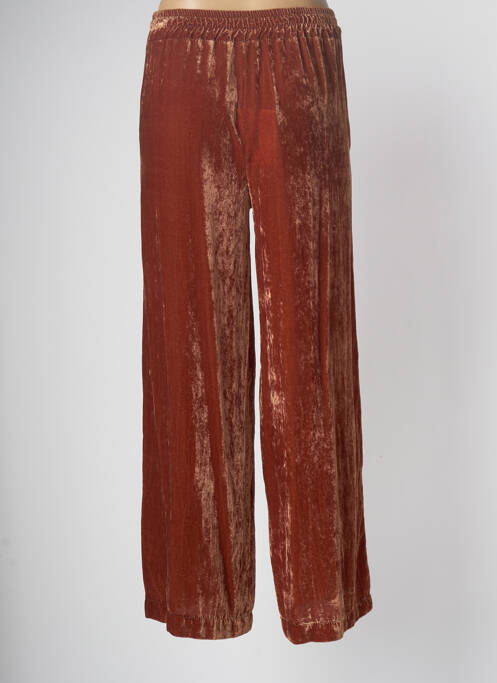 Pantalon droit marron LE STREGHE pour femme