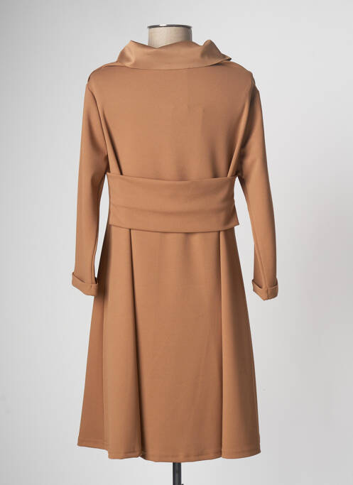 Robe courte marron LE STREGHE pour femme