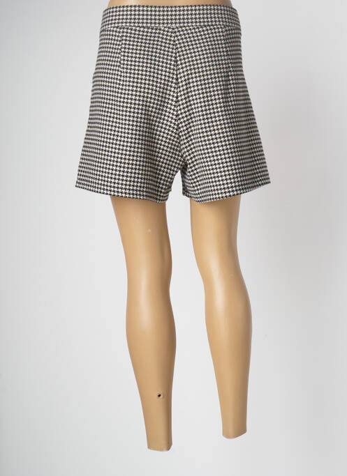Short noir CRAZY WOOL pour femme
