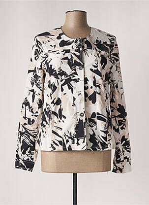 Veste casual col rond beige CONCEPT K femme