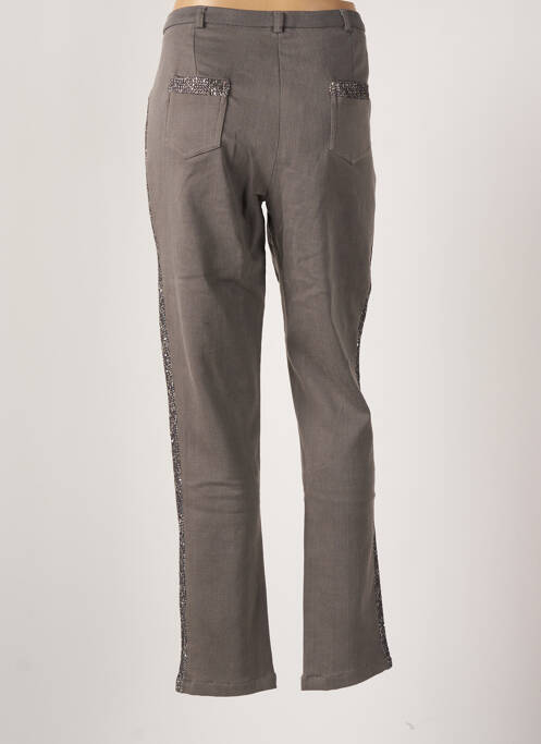 Pantalon slim gris MERI & ESCA pour femme