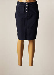 Jupe mi-longue coupe droite bleu THALASSA femme