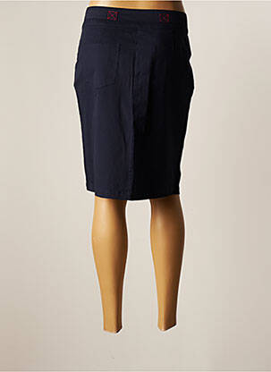 Jupe mi-longue stretch bleu THALASSA femme