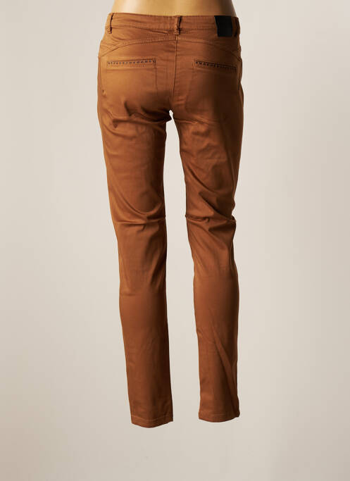 Pantalon slim marron THALASSA pour femme