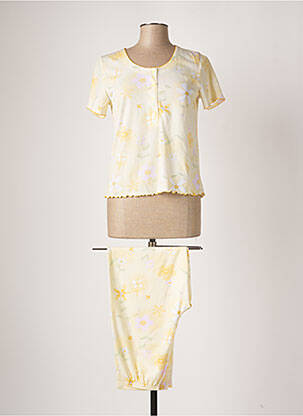 Pyjama jaune EGATEX pour femme