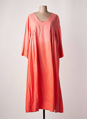 Robe longue orange CHICOSOLEIL pour femme