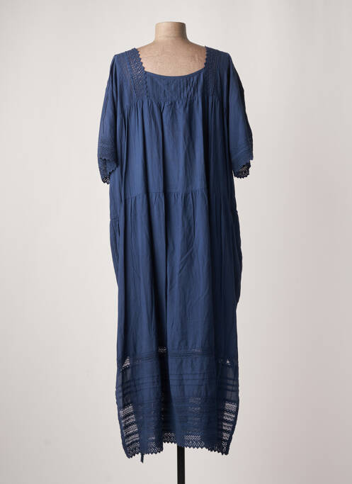Robe longue bleu CHICOSOLEIL pour femme