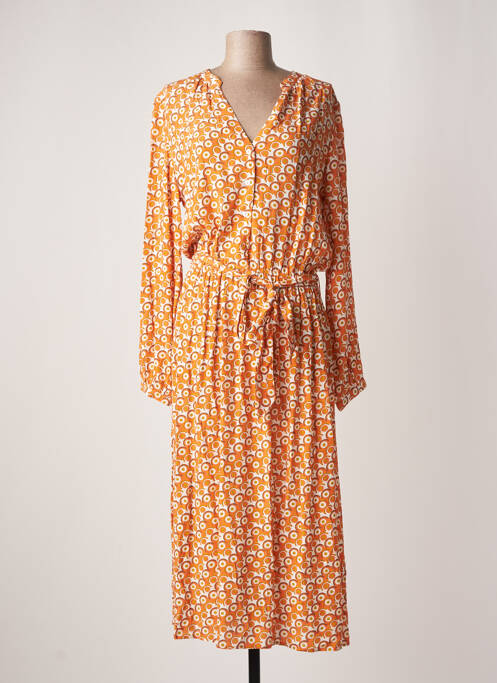 Robe longue orange LA PETITE ETOILE pour femme