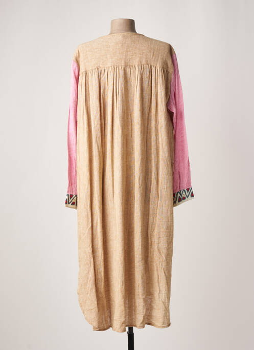 Robe mi-longue beige CHICOSOLEIL pour femme
