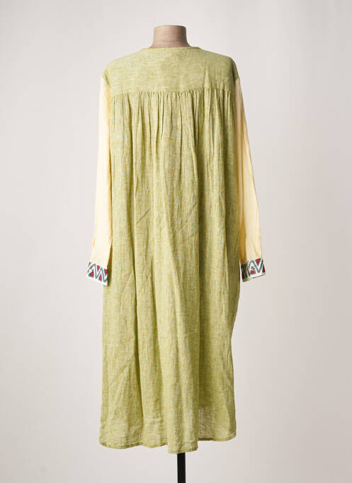 Robe mi-longue vert CHICOSOLEIL pour femme