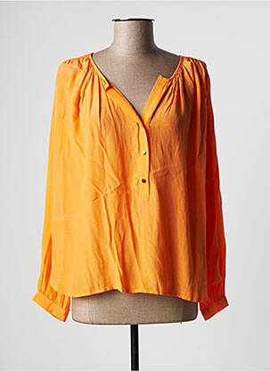 Blouse manches longues manches longues orange ARTLOVE femme