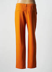 Pantalon droit orange LA PETITE ETOILE pour femme seconde vue