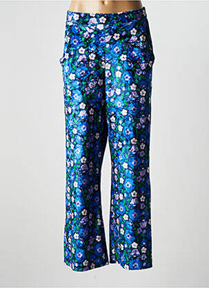 Pantalon large bleu BIZANCE pour femme