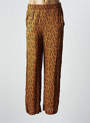 Pantalon large marron BIZANCE pour femme