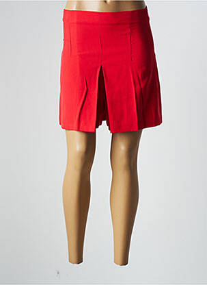 Short coupe droite taille haute rouge ARTLOVE femme
