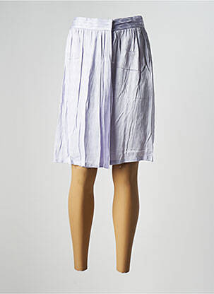 Jupe mi-longue taille haute violet ARTLOVE femme