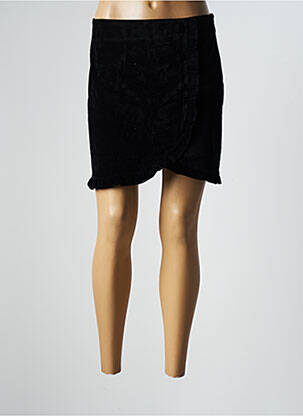 Jupe courte fermeture zip latéral noir LA PETITE ETOILE femme