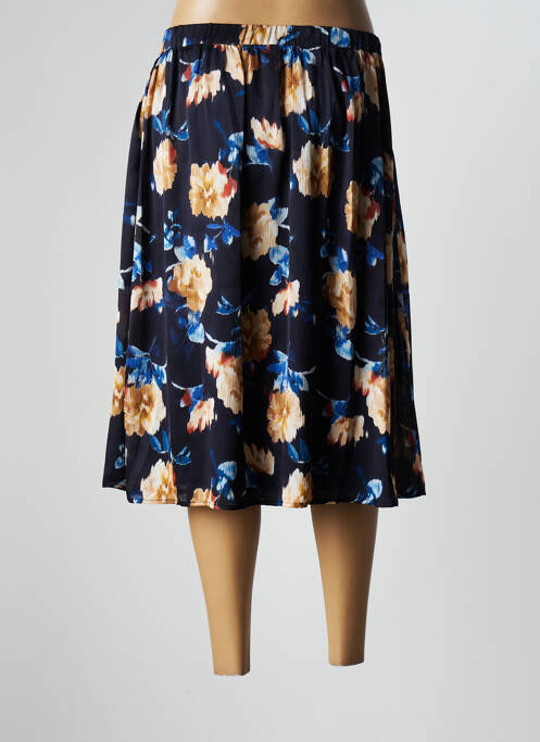 Jupe mi-longue bleu LA PETITE ETOILE pour femme