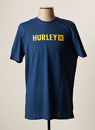 T-shirt bleu HURLEY pour homme
