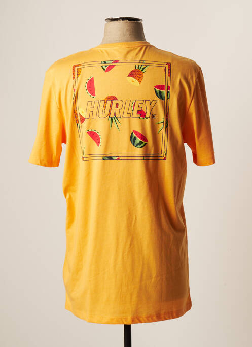 T-shirt orange HURLEY pour homme